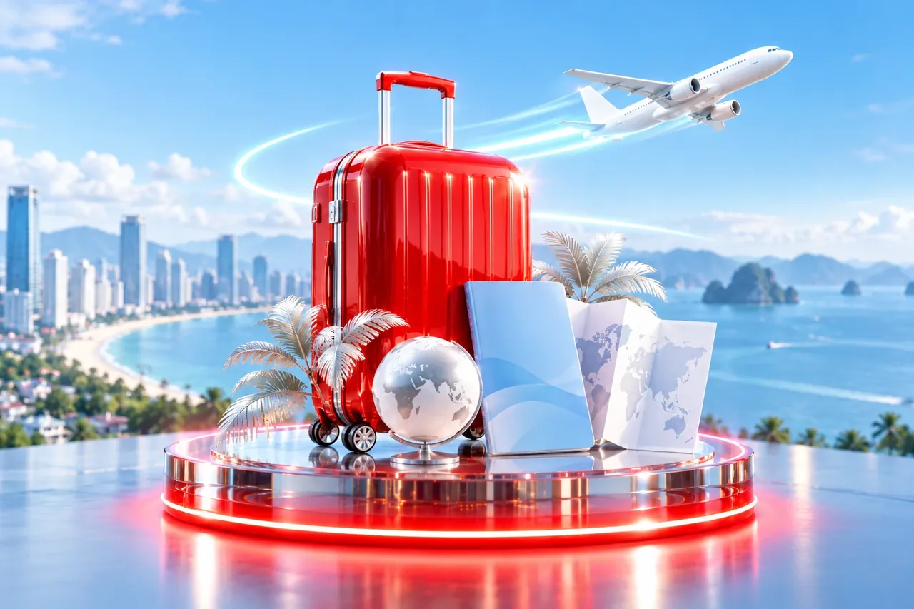 Khách du lịch kéo vali tại sảnh làm thủ tục sân bay