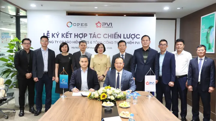 Lễ ký kết hợp tác chiến lược giữa OPES và Bảo hiểm PVI
