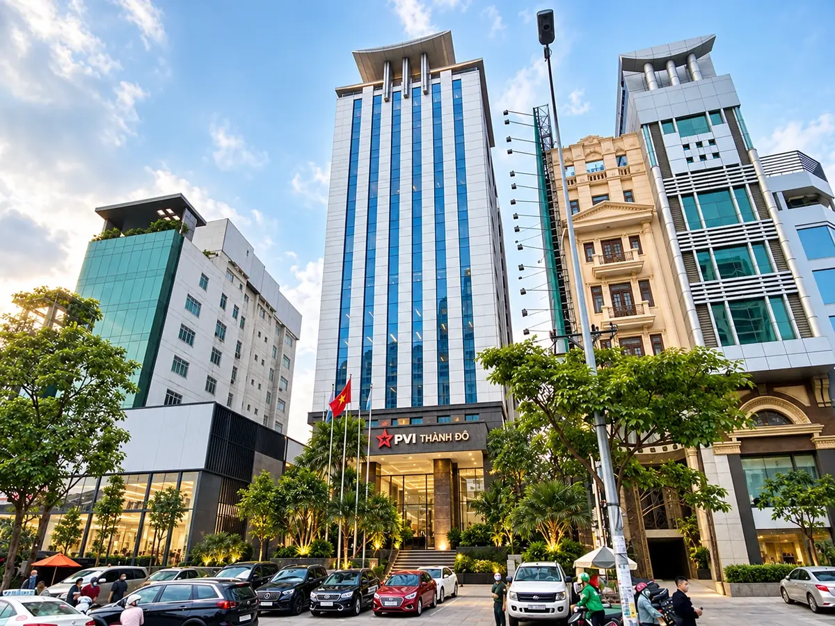 Tòa nhà 194 Golden Building, 473 Điện Biên Phủ, trụ sở Công ty Bảo hiểm PVI Thành Đô